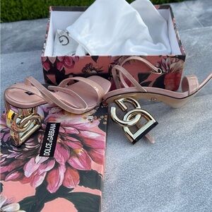 Dolce & Gabbana Blush and Gold Heels